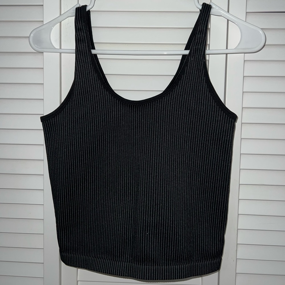 Offline by Aerie Tank Top, Size Medium, Black